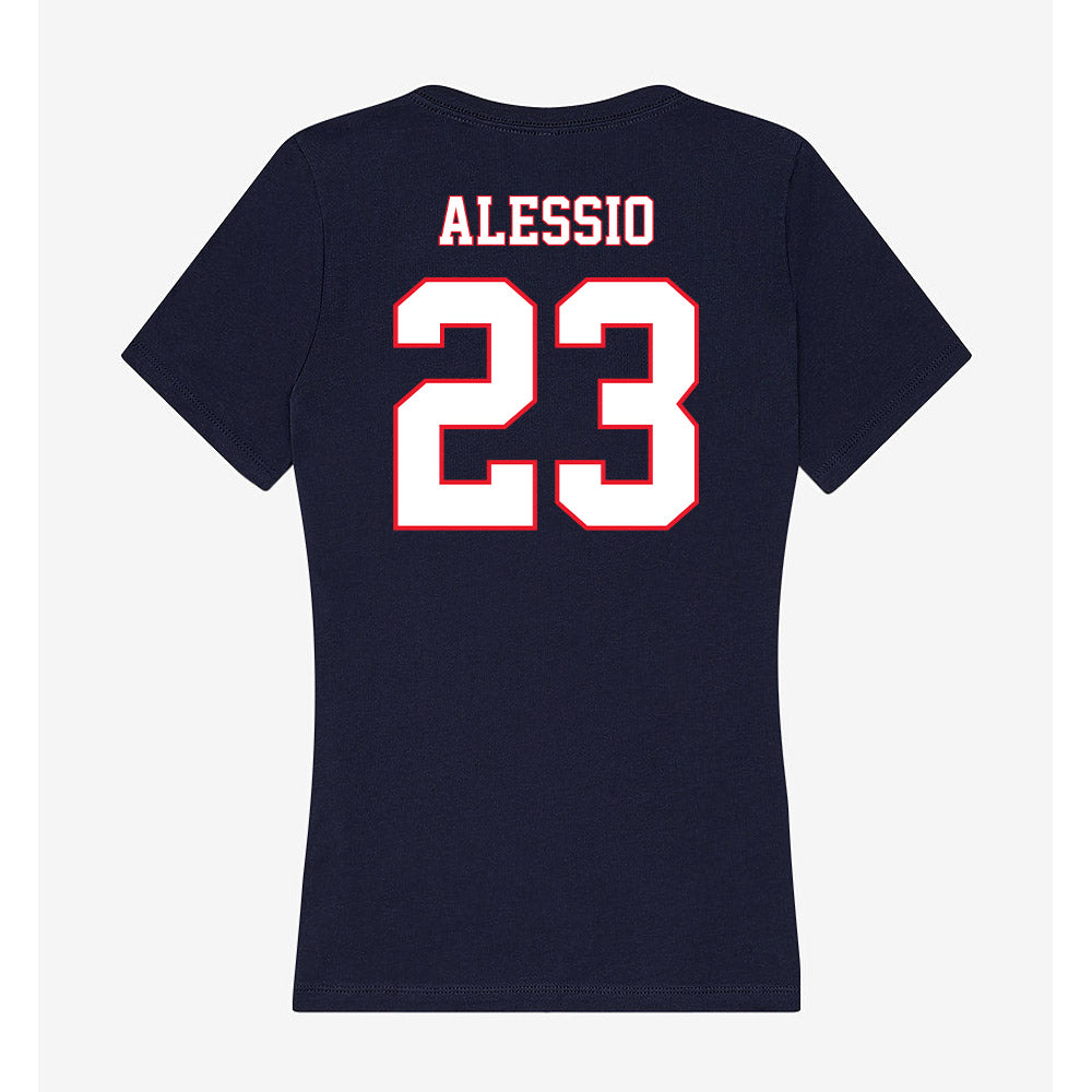 UConn - NCAA Men's Soccer : Preston Alessio - Women's V-Neck T-Shirt-1