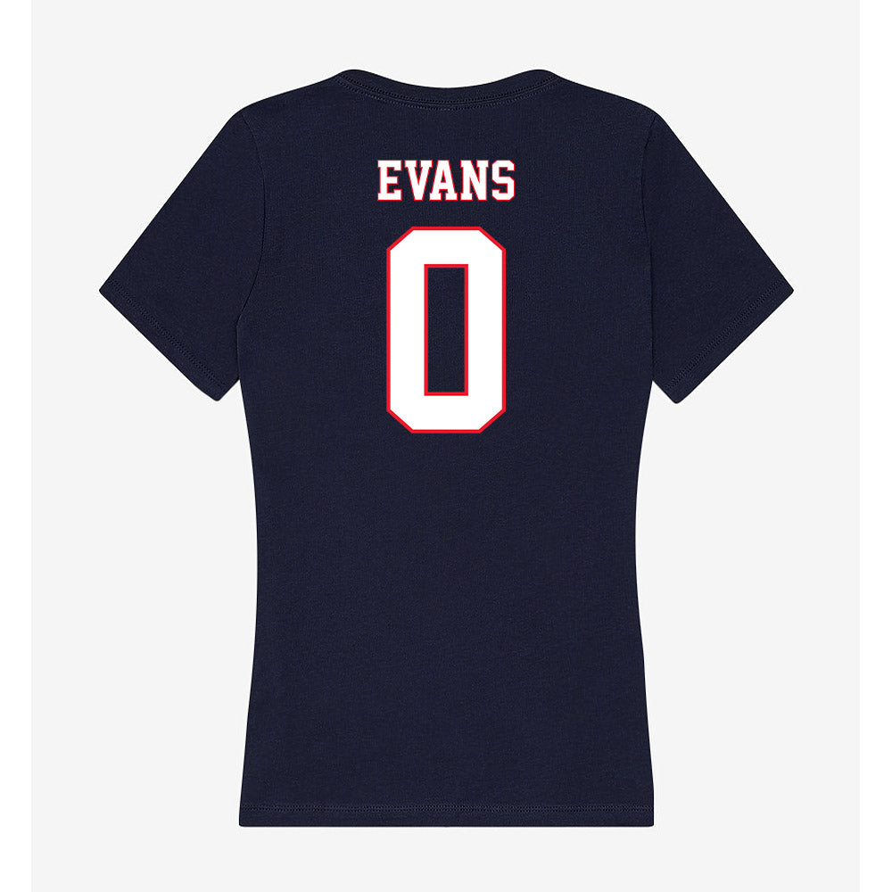 UConn - NCAA Softball : Hannah Evans - Women's V-Neck T-Shirt-1