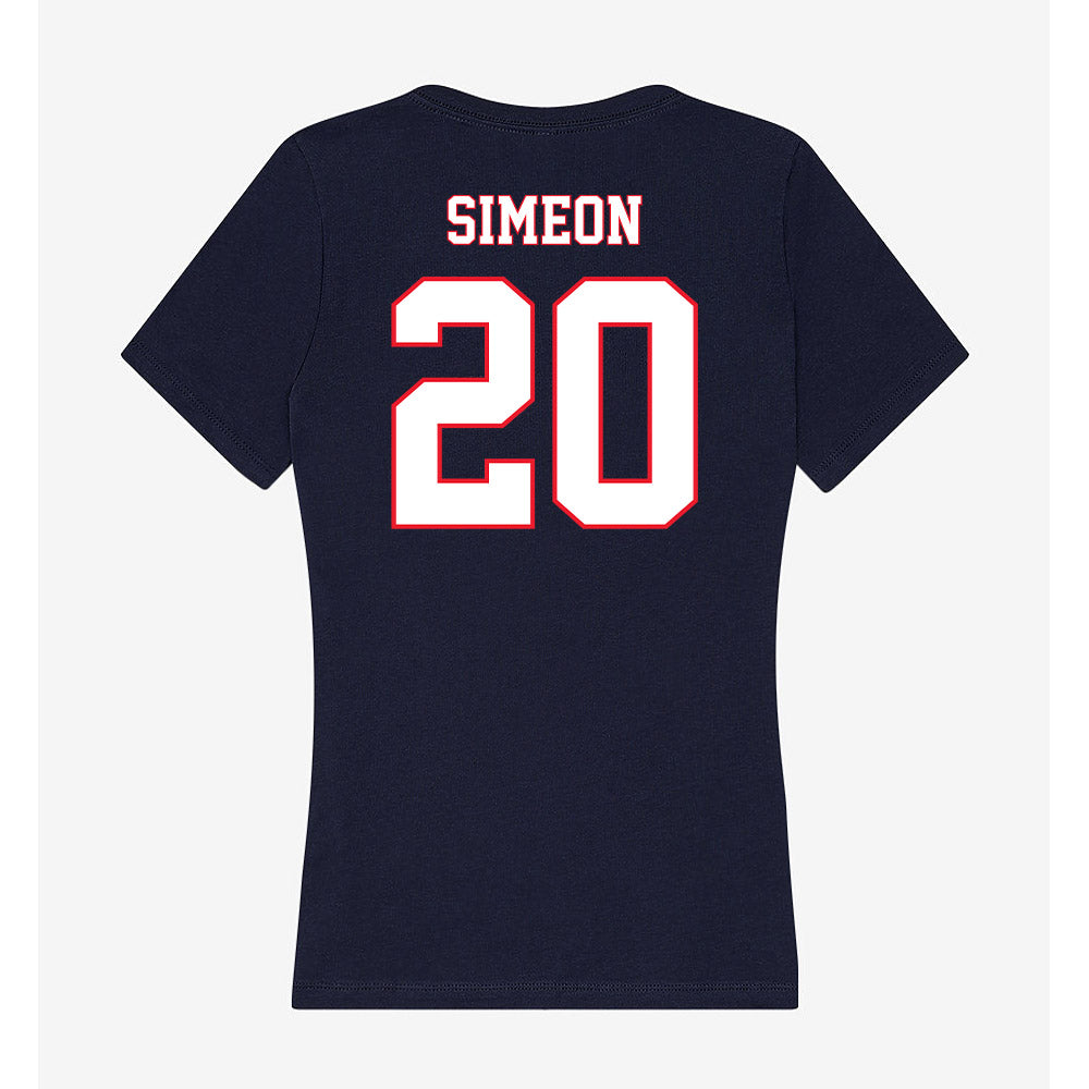 UConn - NCAA Football : Shawn Simeon - Women's V-Neck T-Shirt-1