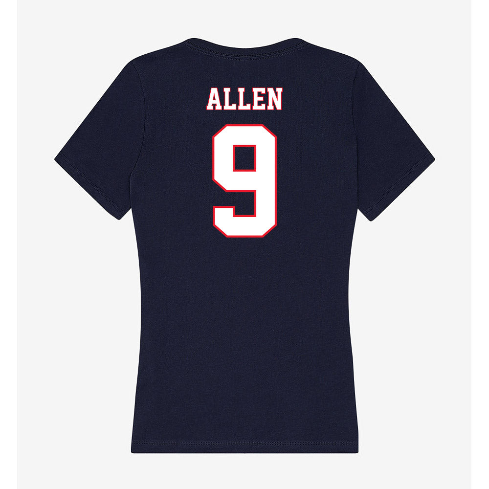 UConn - NCAA Football : Julian Allen - Women's V-Neck T-Shirt-1