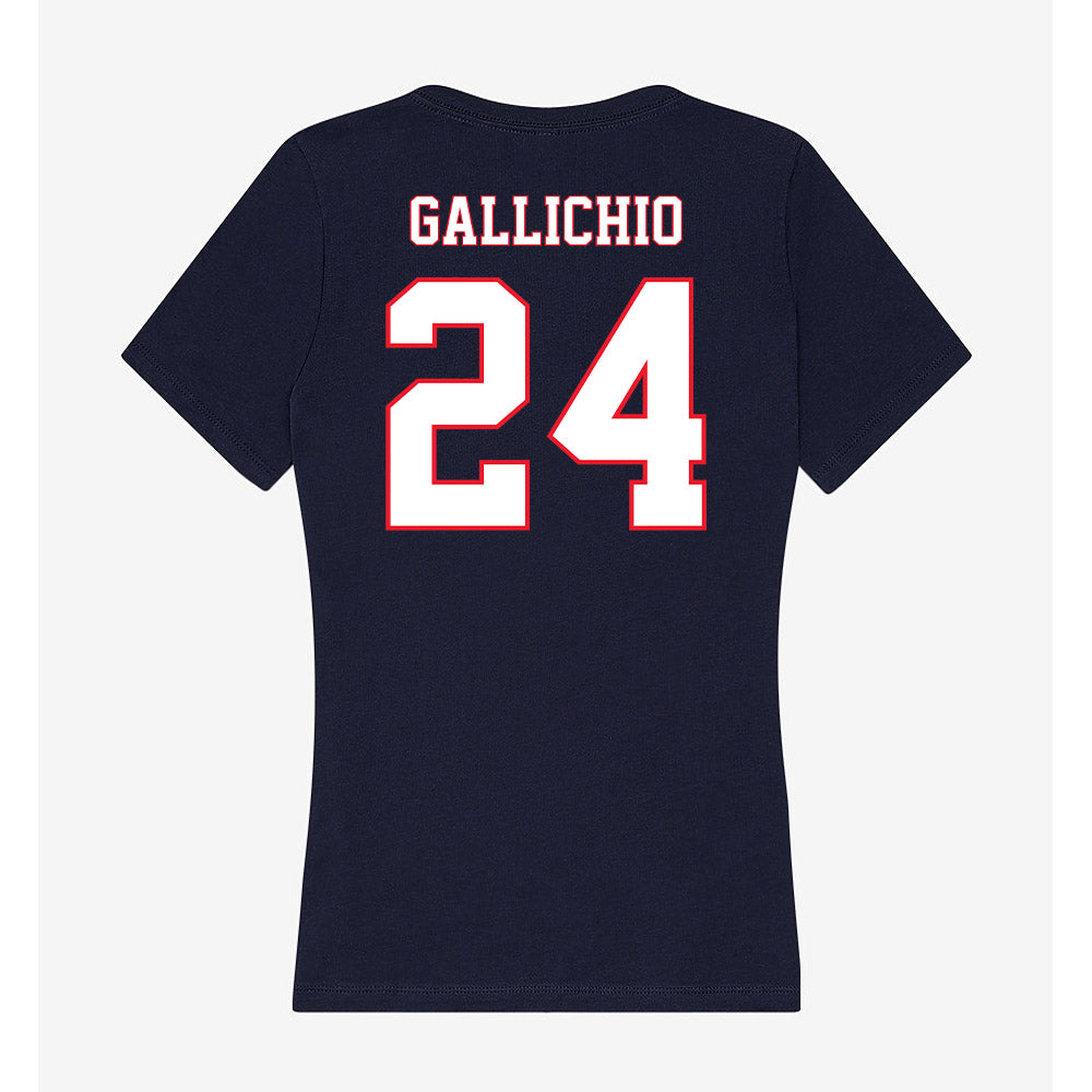 UConn - NCAA Men's Lacrosse : Eric Gallichio - Women's V-Neck T-Shirt-1