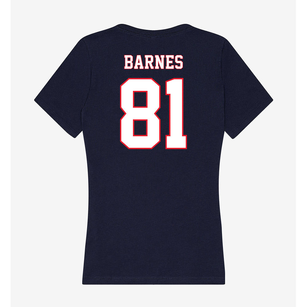 UConn - NCAA Football : Logan Barnes - Women's V-Neck T-Shirt-1