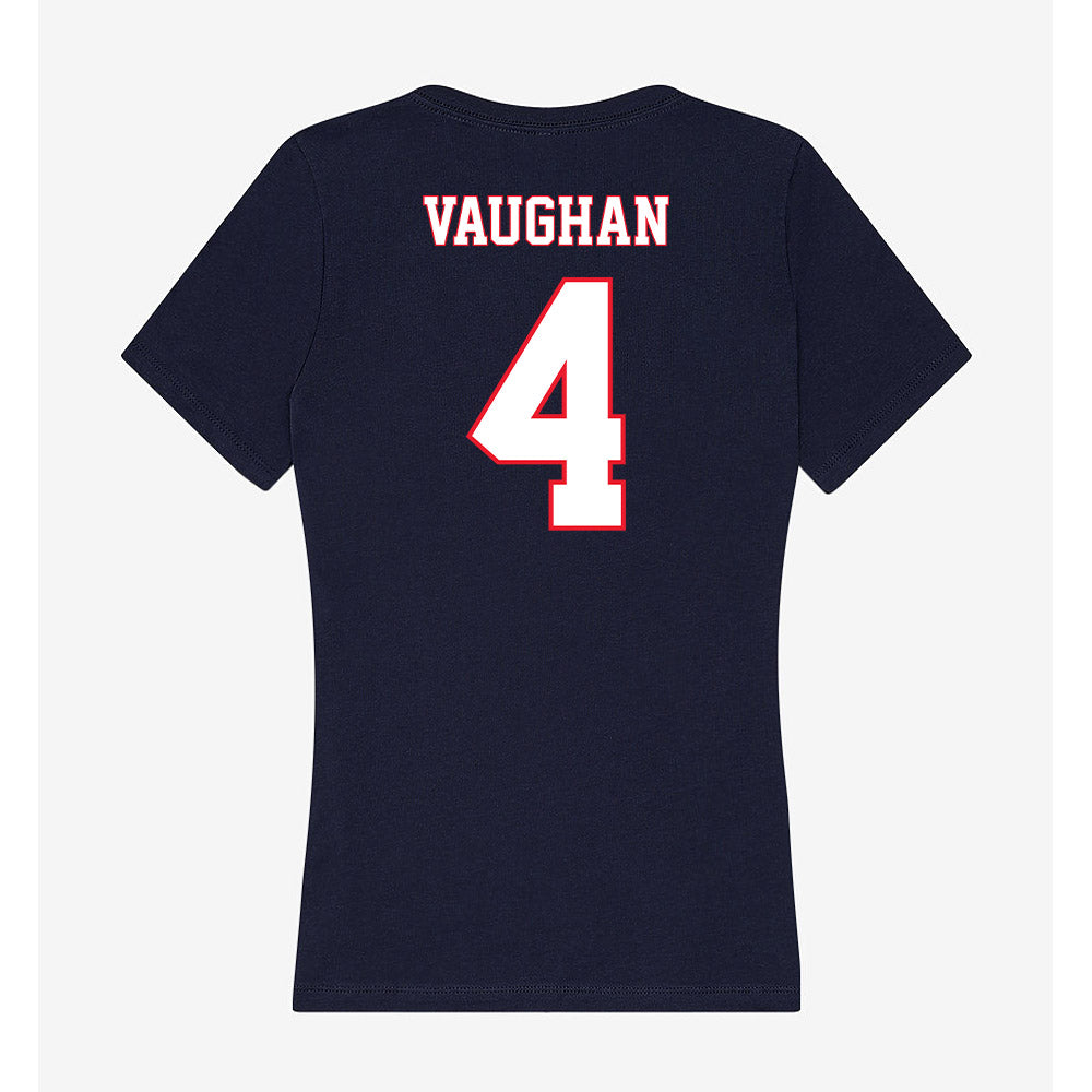 UConn - NCAA Women's Ice Hockey : Teagan Vaughan - Women's V-Neck T-Shirt-1