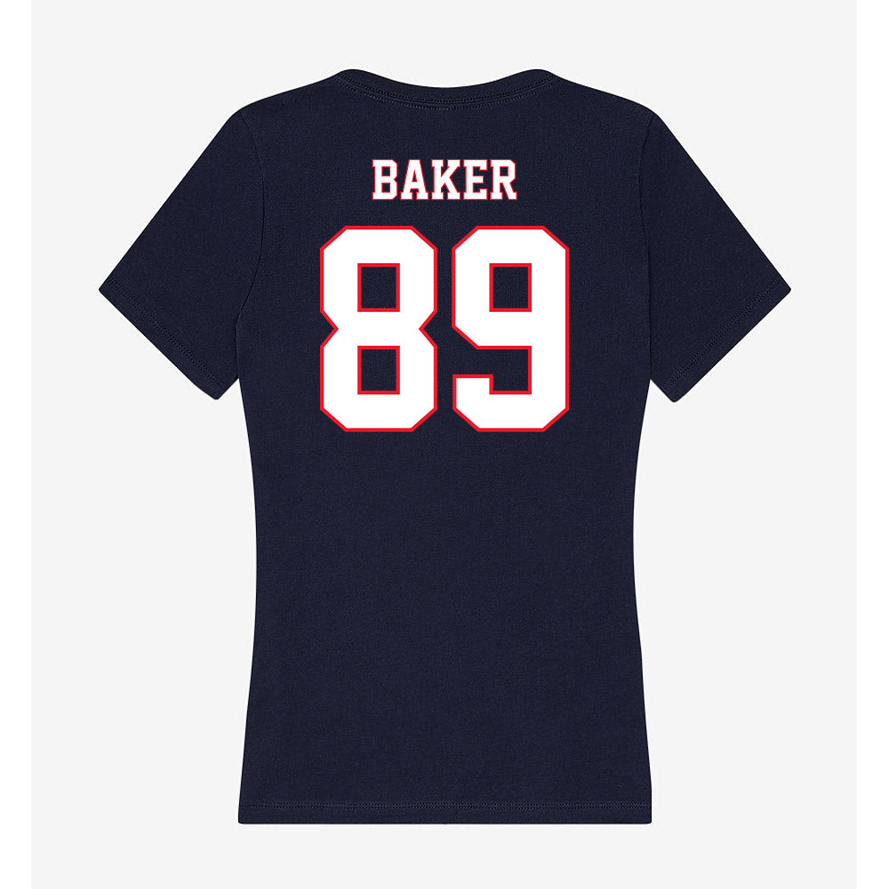 UConn - NCAA Football : Mike Baker - Women's V-Neck T-Shirt-1