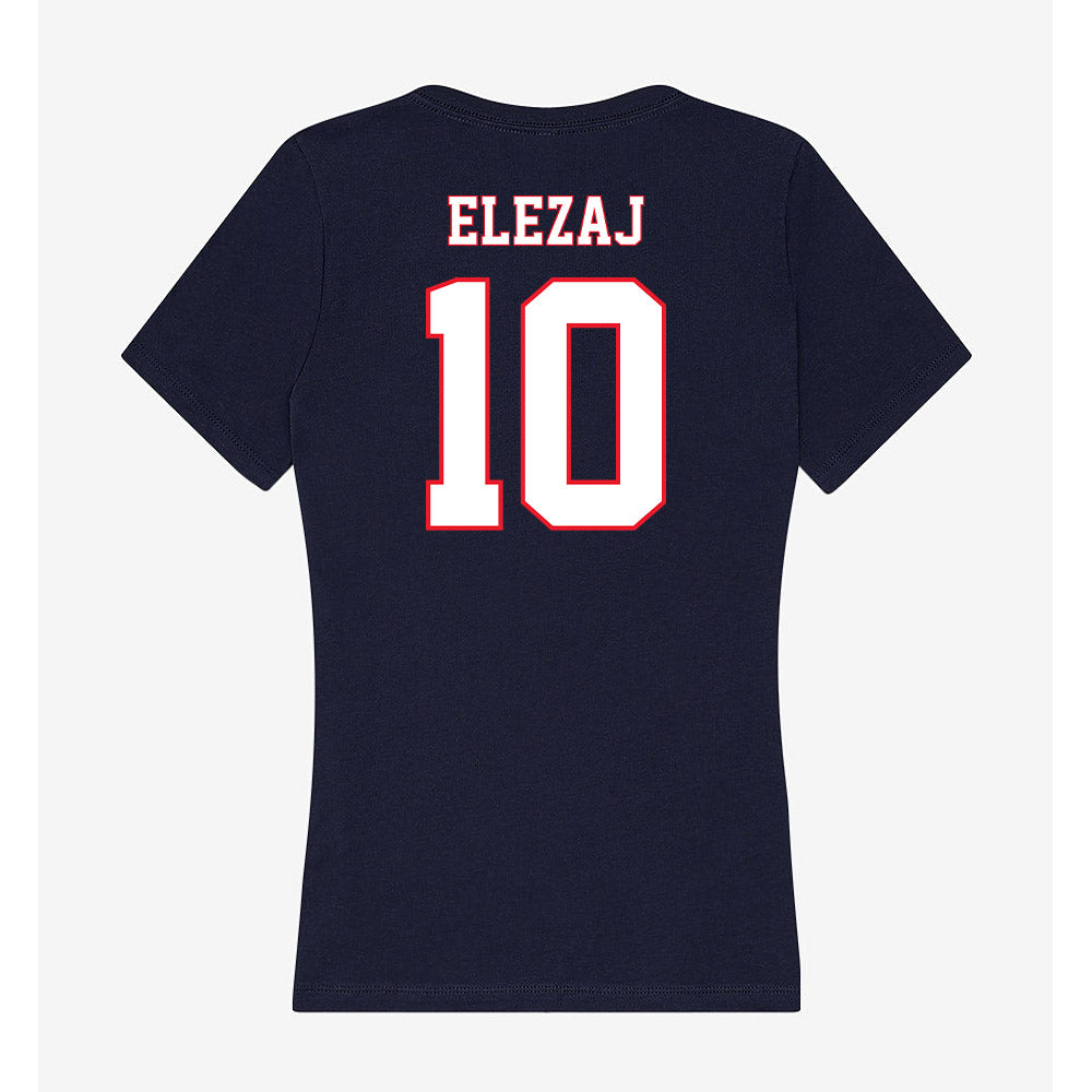 UConn - NCAA Men's Basketball : Rrezon Elezaj - Women's V-Neck T-Shirt-1