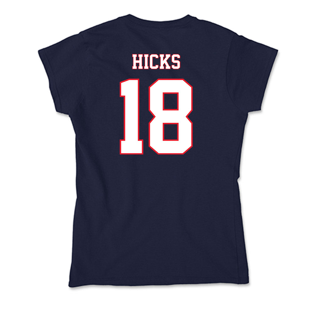 UConn - NCAA Football : Kylish Hicks - Soft Style Women’s T-Shirt-1