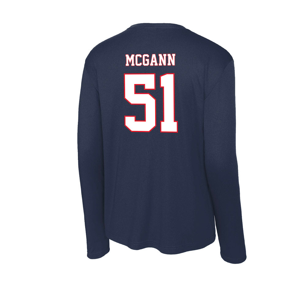 UConn - NCAA Football : Joe McGann - Activewear Long Sleeve T-Shirt-1
