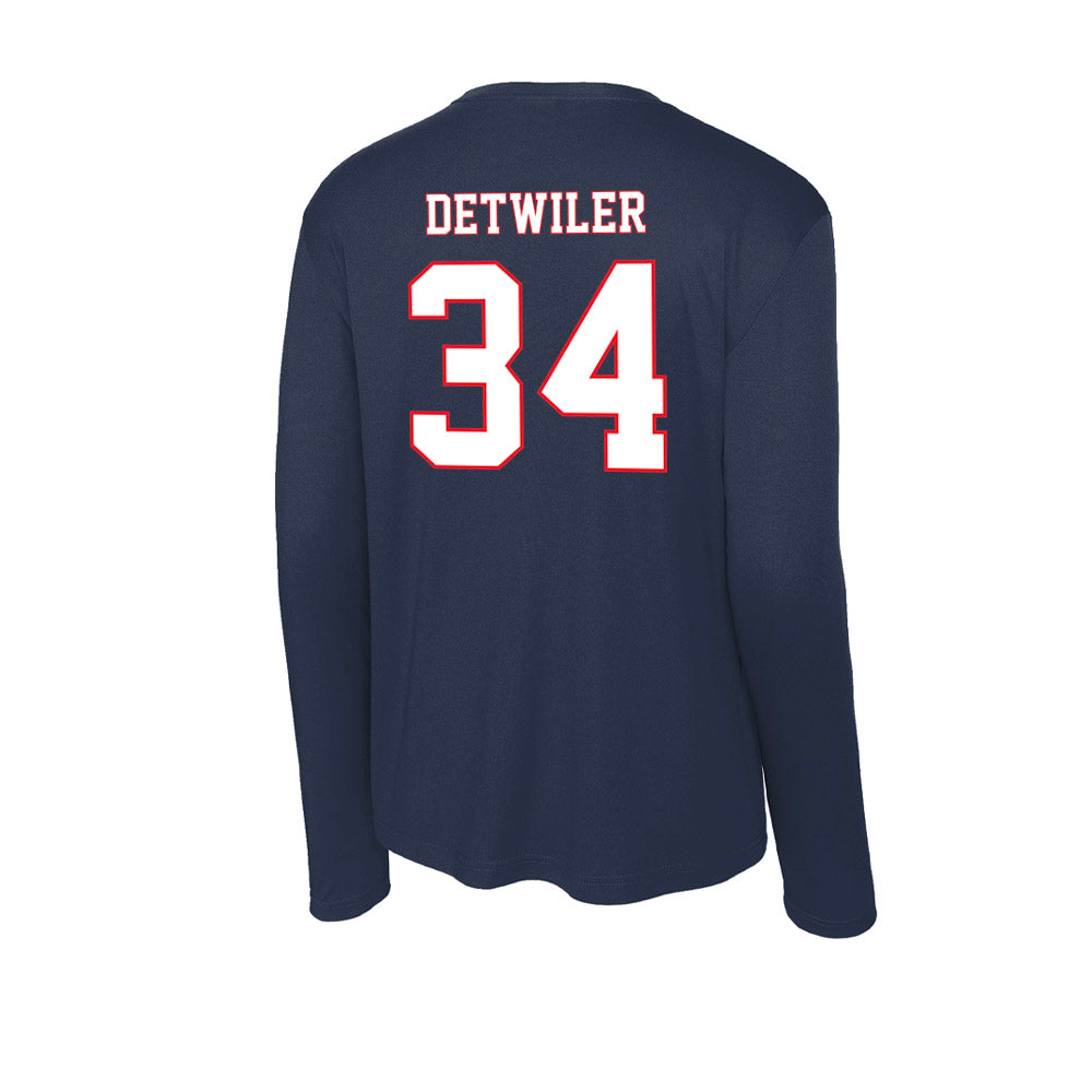 UConn - NCAA Baseball : Bryce Detwiler - Activewear Long Sleeve T-Shirt-1
