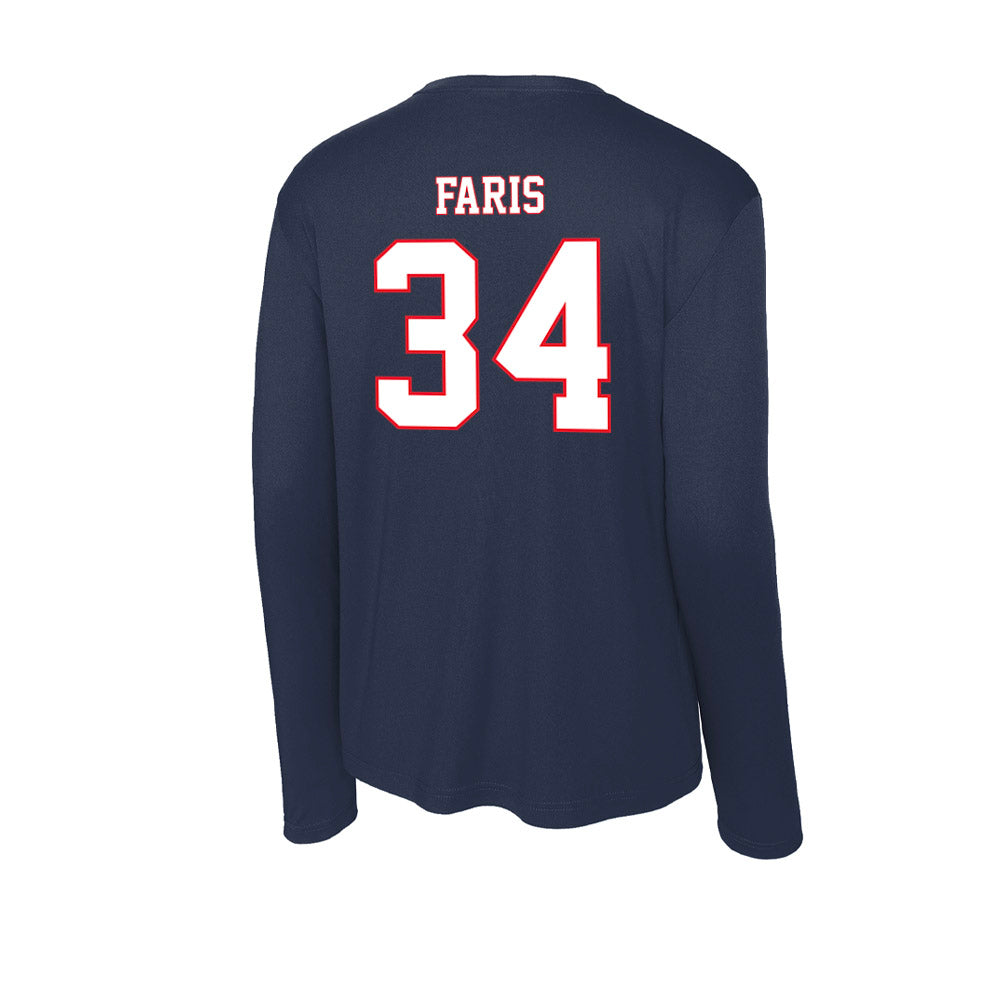 UConn - Women's Basketball Legends : Kelly Faris - Activewear Long Sleeve T-Shirt-1