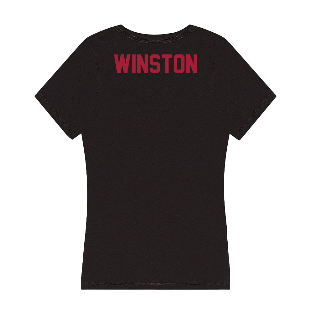 Alabama - Women's Cross Country Alumni : Laura Winston - Women's V-Neck T-Shirt-1