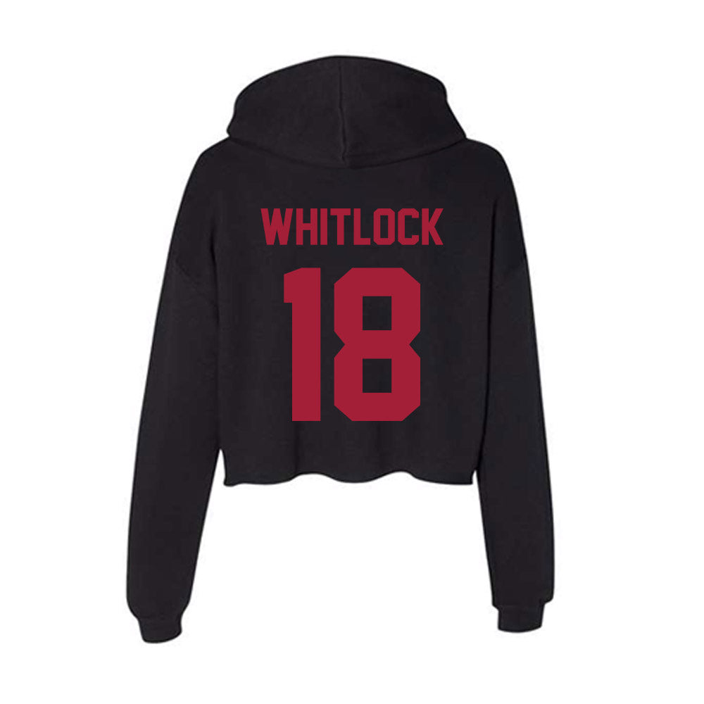 Alabama - Football Alumni : Darin Whitlock - Women's Crop Fleece Hoodie-1