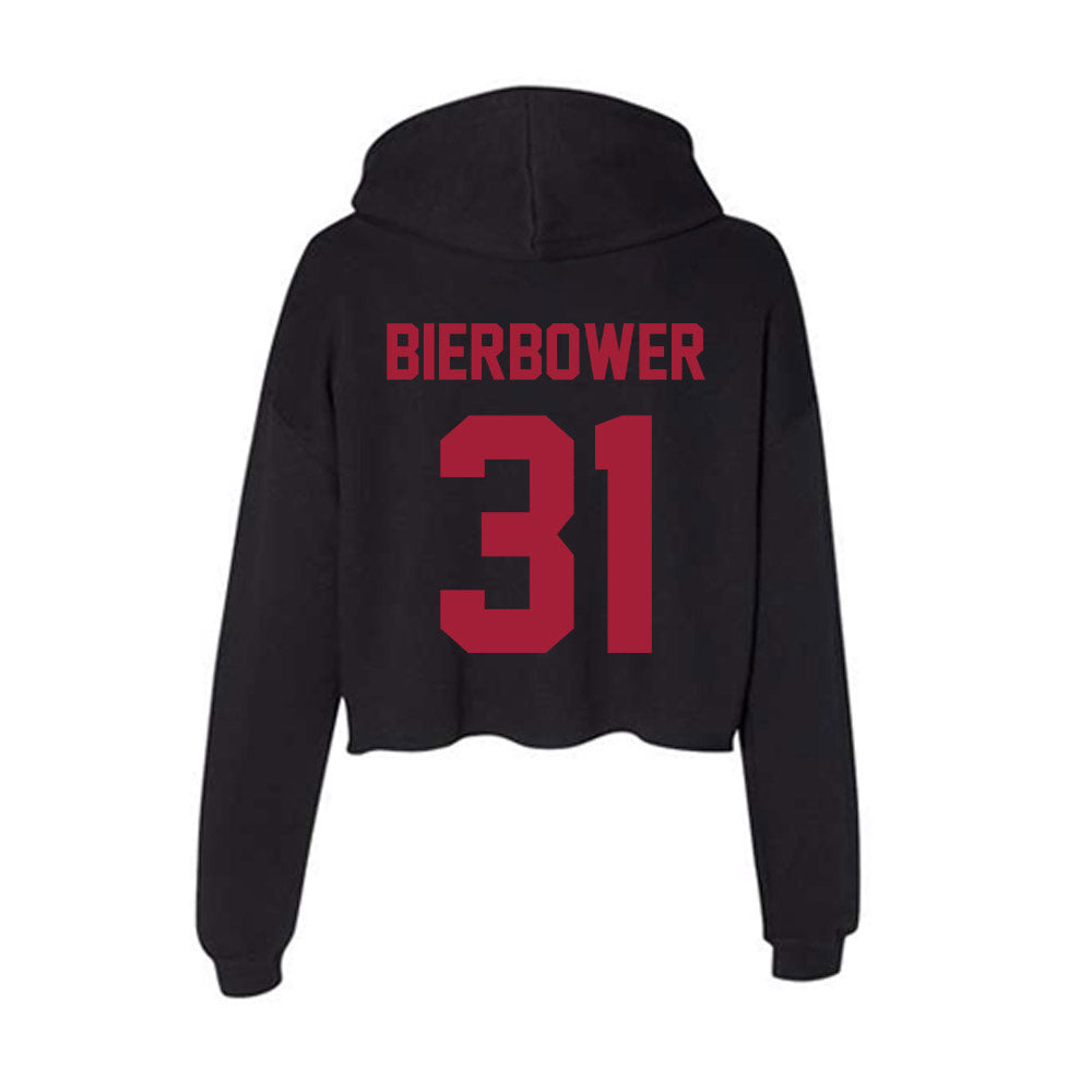 Alabama - Football Alumni : Jerrod Bierbower - Women's Crop Fleece Hoodie-1