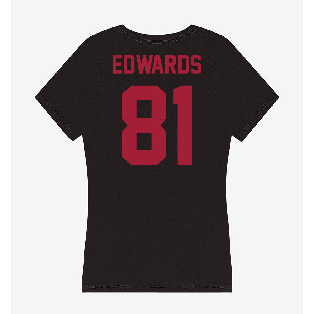Alabama - NCAA Football : Kaleb Edwards - Women's V-Neck T-Shirt-1