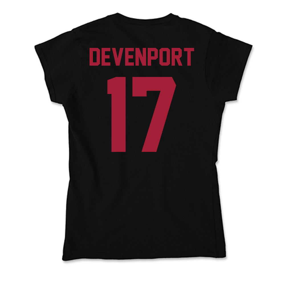 Alabama - NCAA Baseball : Logen Devenport - Soft Style Women’s T-Shirt-1