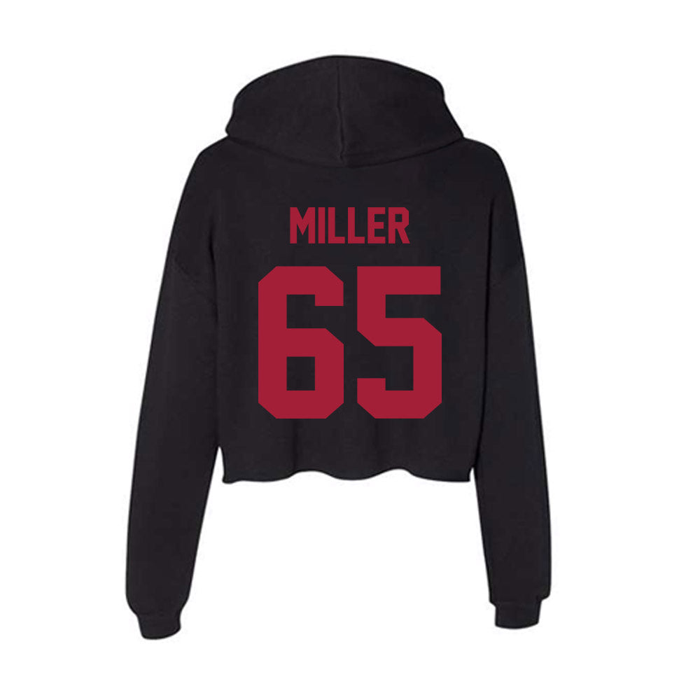 Alabama - NCAA Football : Tyrell Miller - Women's Crop Fleece Hoodie-1