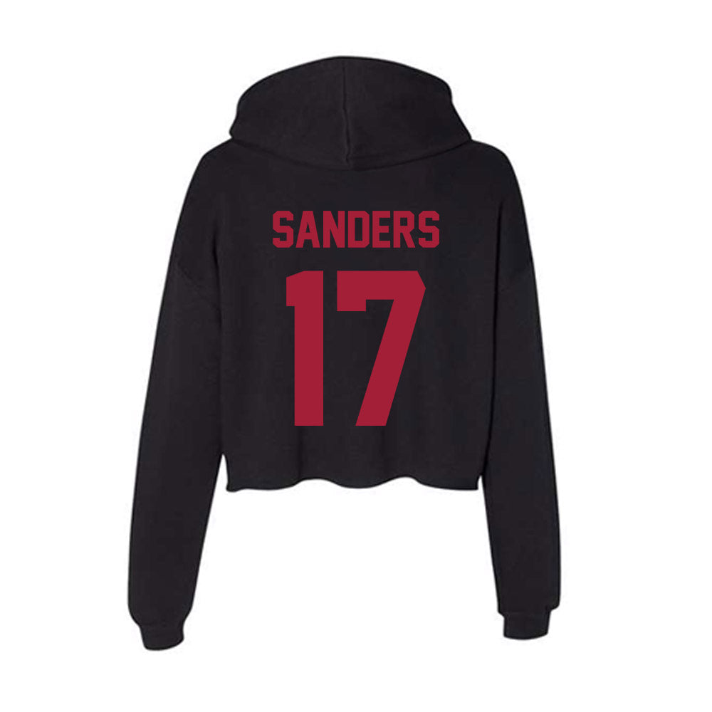 Alabama - Softball Alumni : Lauren Sanders - Women's Crop Fleece Hoodie-1