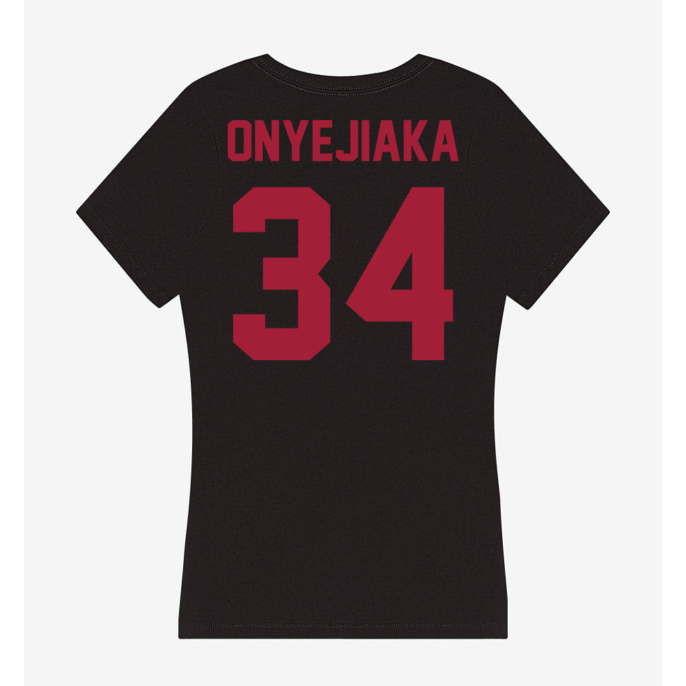 Alabama - NCAA Men's Basketball : Collins Onyejiaka - Women's V-Neck T-Shirt-3