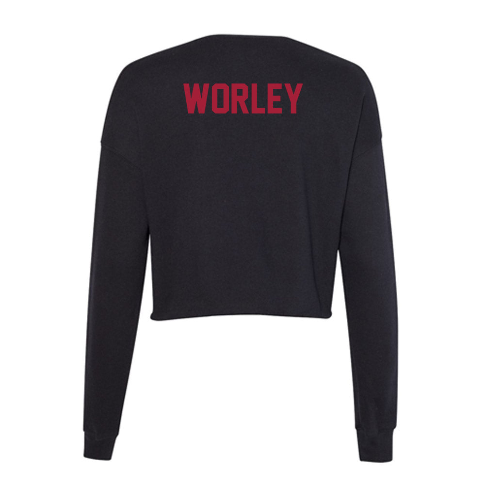 Alabama - Women's Gymnastics Alumni : Dee Worley - Women's Cropped Crew Fleece-1