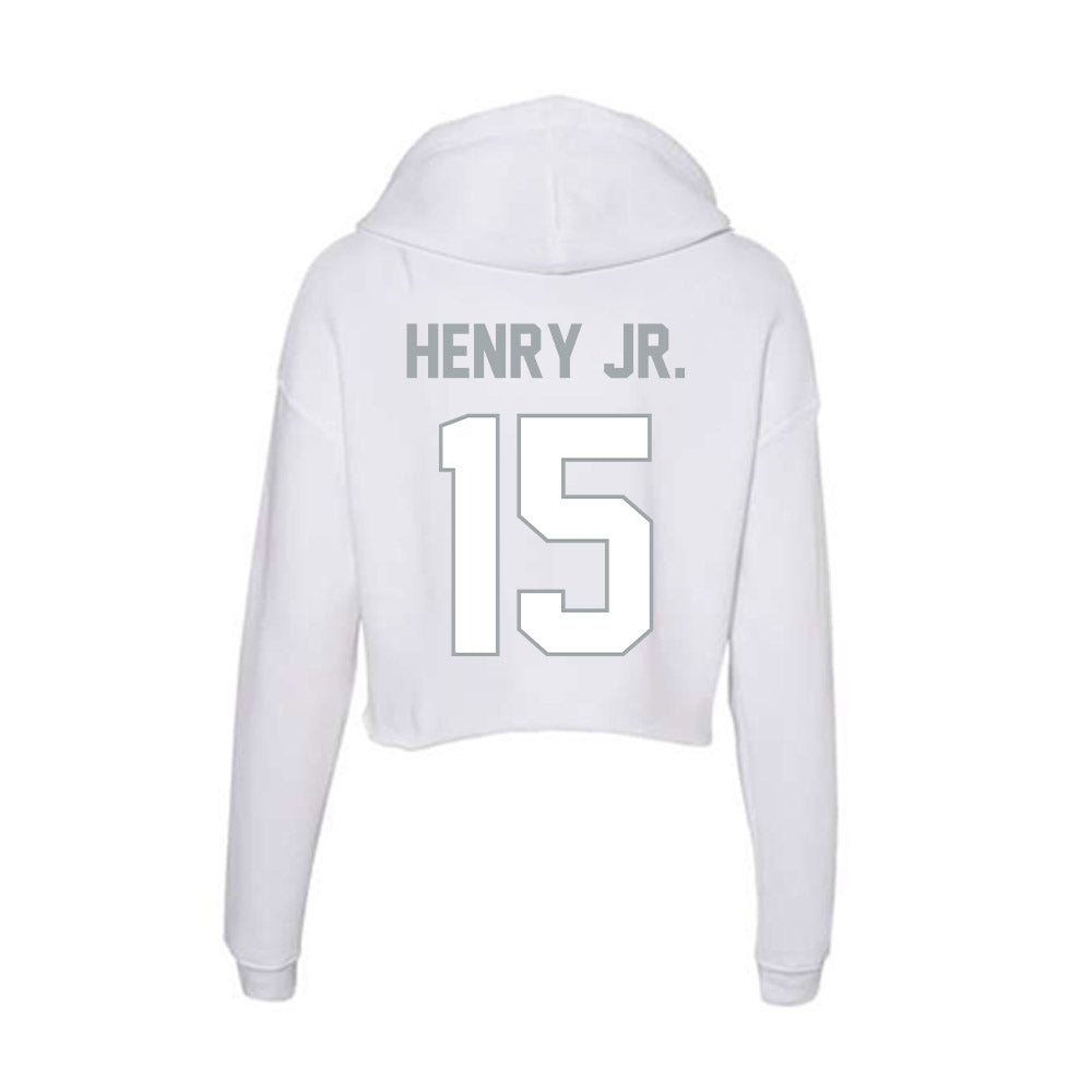 Ohio State - NCAA Football : Chris Henry Jr. - Women's Crop Fleece Hooded Sweatshirt-1