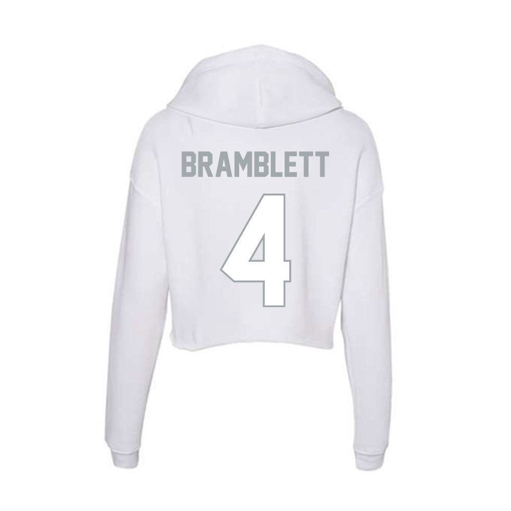Ohio State - NCAA Women's Soccer : Ava Bramblett - Women's Crop Fleece Hooded Sweatshirt-1