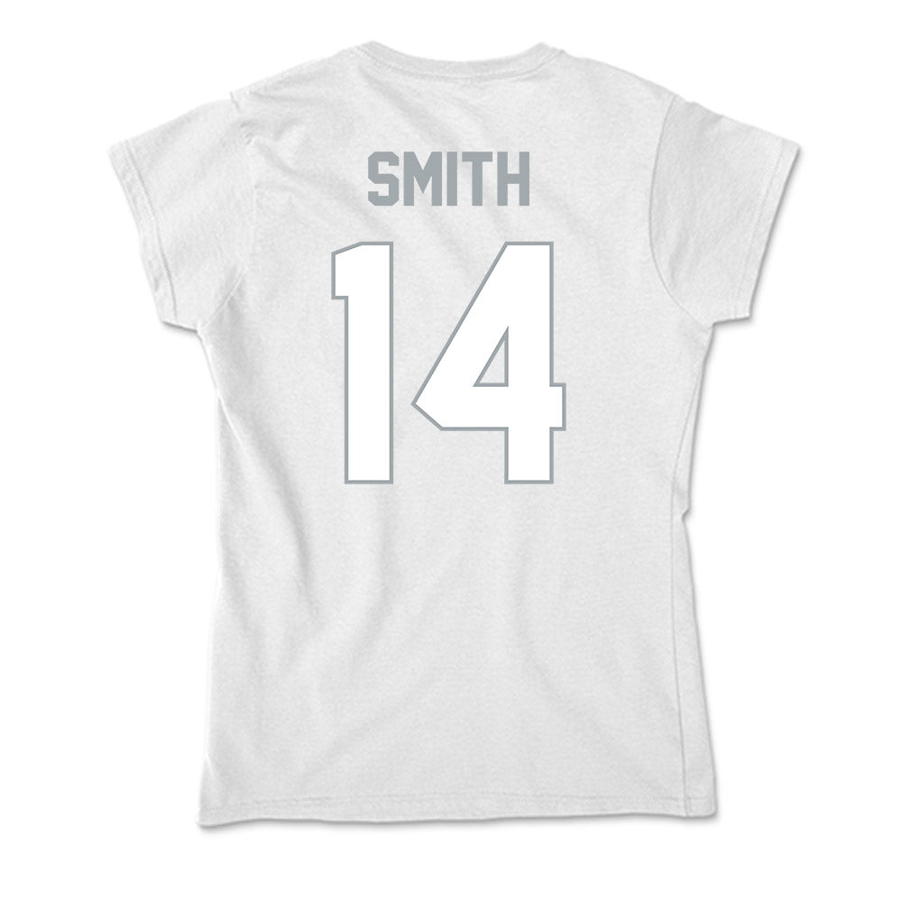 Ohio State - NCAA Men's Basketball : Junior Smith - Soft Style Women’s T-Shirt-1