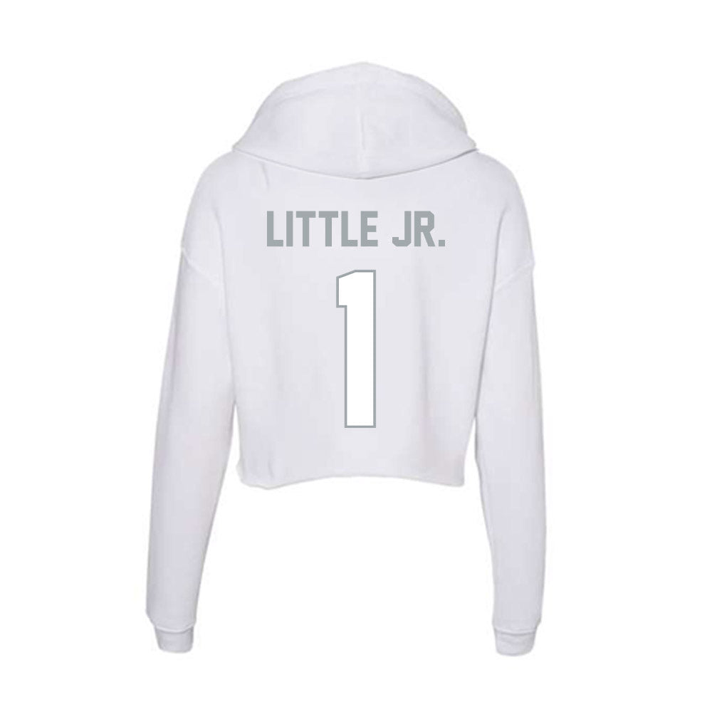 Ohio State - NCAA Football : Earl Little Jr. - Women's Crop Fleece Hooded Sweatshirt-1