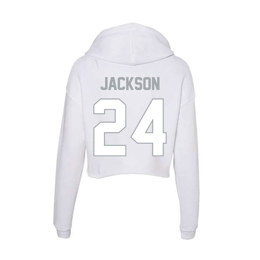 Ohio State - NCAA Football : Jakobi Jackson - Women's Crop Fleece Hooded Sweatshirt-1