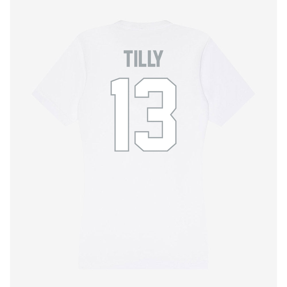 Ohio State - NCAA Men's Basketball : Christoph Tilly - Women's V-Neck T-Shirt-1