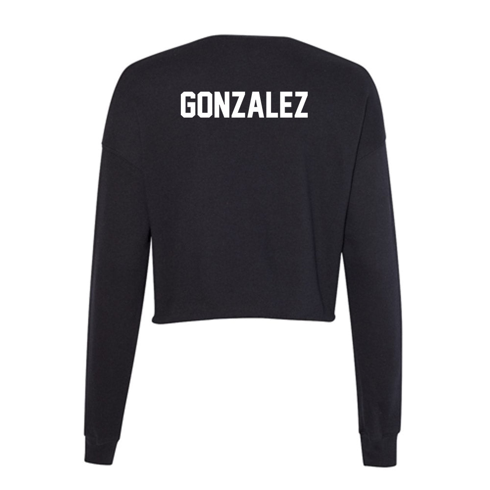 Florida - NCAA Men's Swimming & Diving : Jesus Gonzalez - Women's Cropped Crew Fleece-1