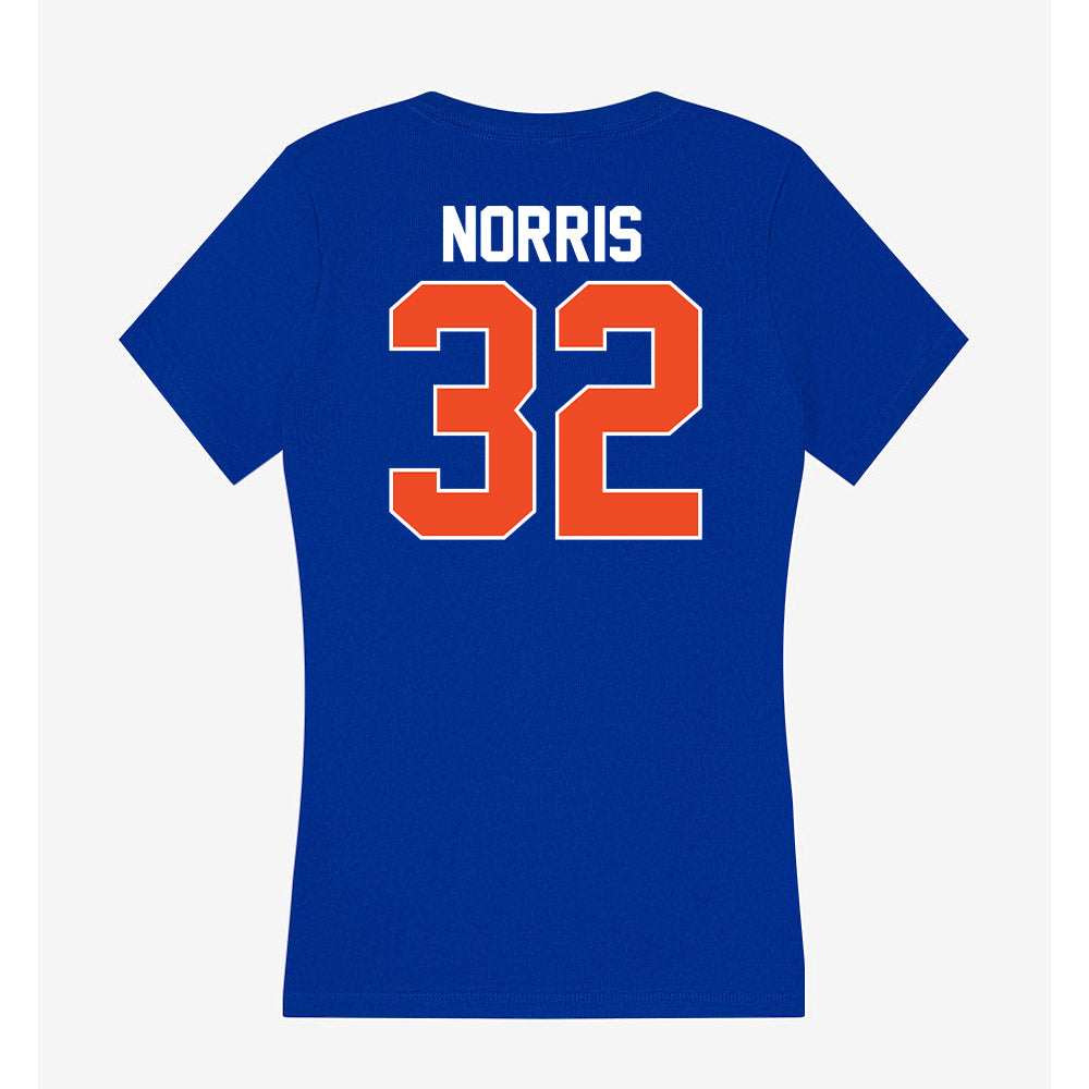 Florida - NCAA Women's Soccer : Nylah Norris - Women's V-Neck T-Shirt-1