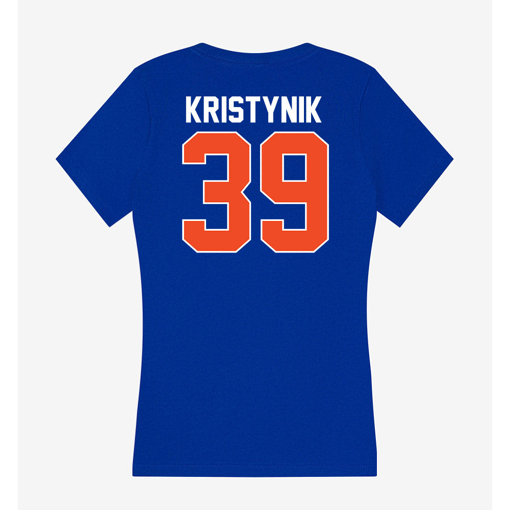 Florida - NCAA Women's Lacrosse : Ava Kristynik - Women's V-Neck T-Shirt-1