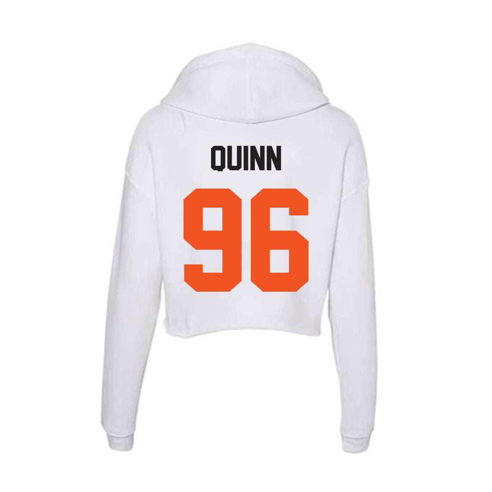 Oklahoma State - NCAA Football : Joey Quinn - Women's Crop Fleece Hoodie-1
