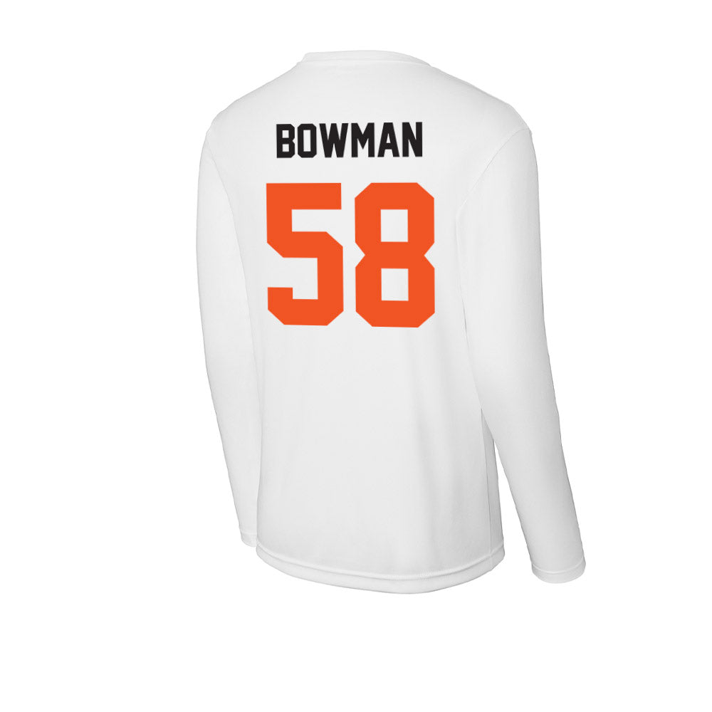 Oklahoma State - NCAA Football : Isaiah Bowman - Activewear Long Sleeve T-Shirt-1
