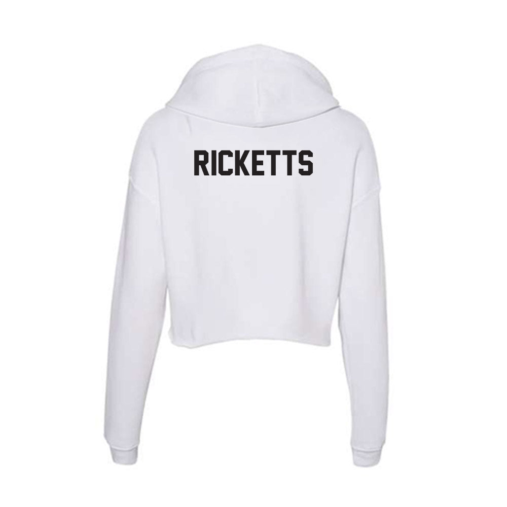 Oklahoma State - NCAA Men's Track & Field : Rajaun Ricketts - Women's Crop Fleece Hoodie-1