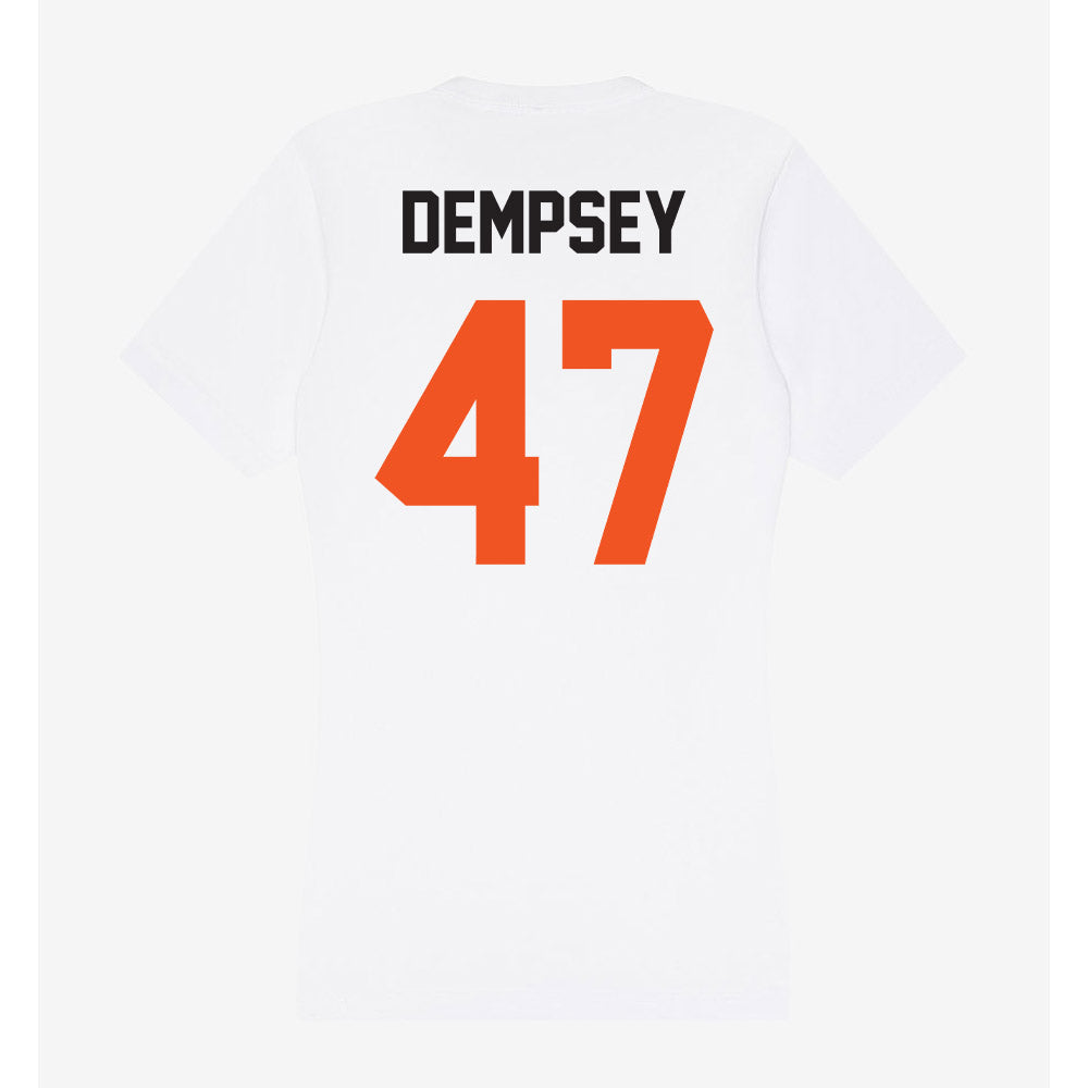 Oklahoma State - NCAA Football : Harrison Dempsey - Women's V-Neck T-Shirt-1
