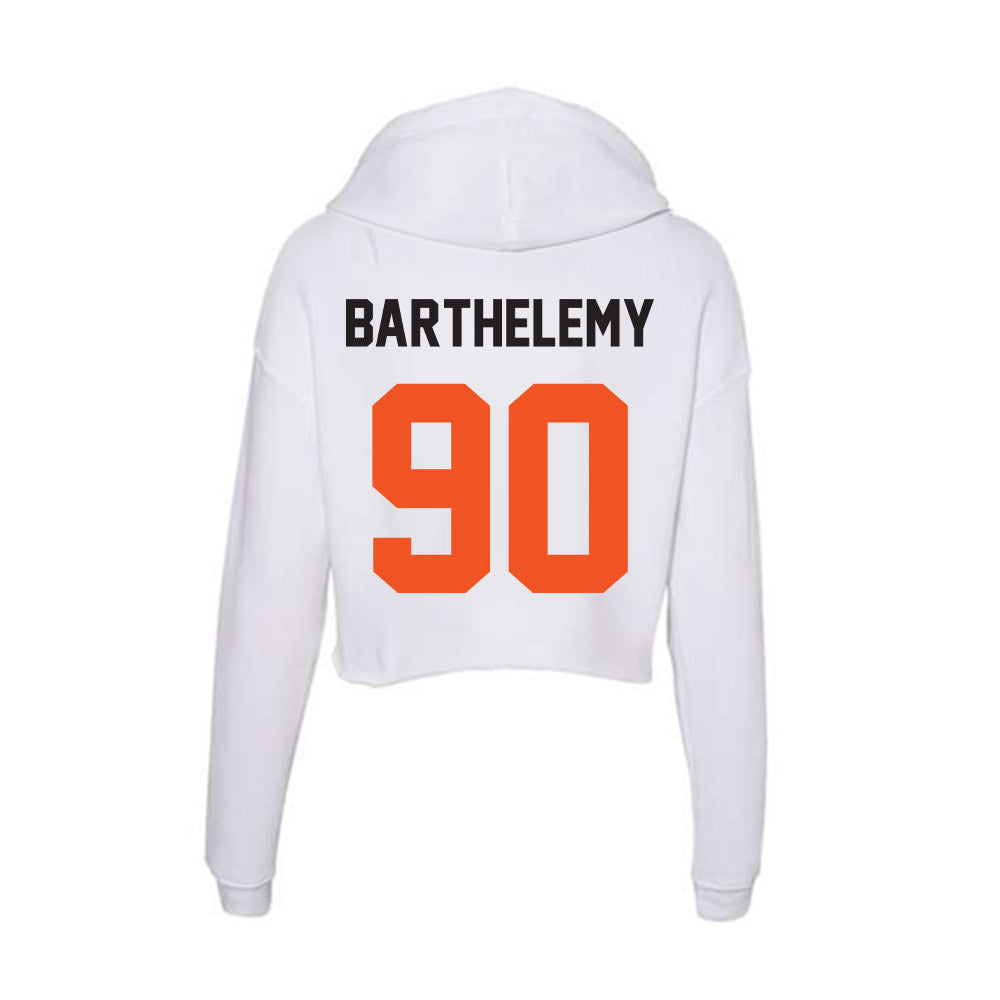 Oklahoma State - NCAA Football : Savion Barthelemy - Women's Crop Fleece Hoodie-1