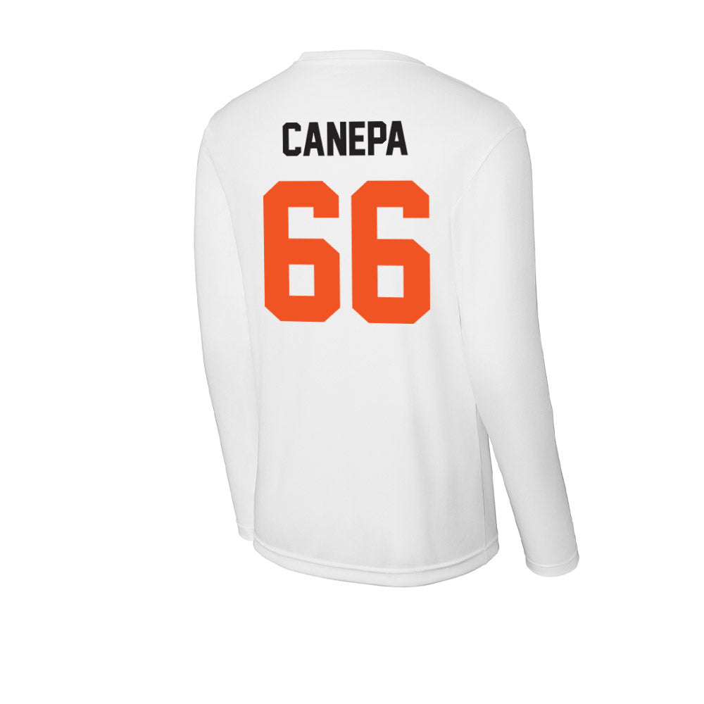 Oklahoma State - NCAA Football : Louie Canepa - Activewear Long Sleeve T-Shirt-1