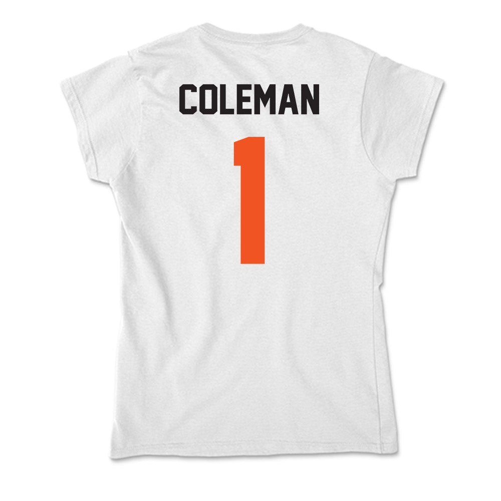 Oklahoma State - NCAA Football : Miles Coleman - Soft Style Women’s T-Shirt-1