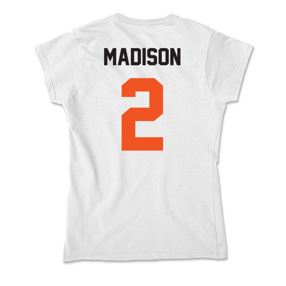 Oklahoma State - NCAA Women's Soccer : Victoria Madison - Classic Shersey Soft Style Women’s T-Shirt-1