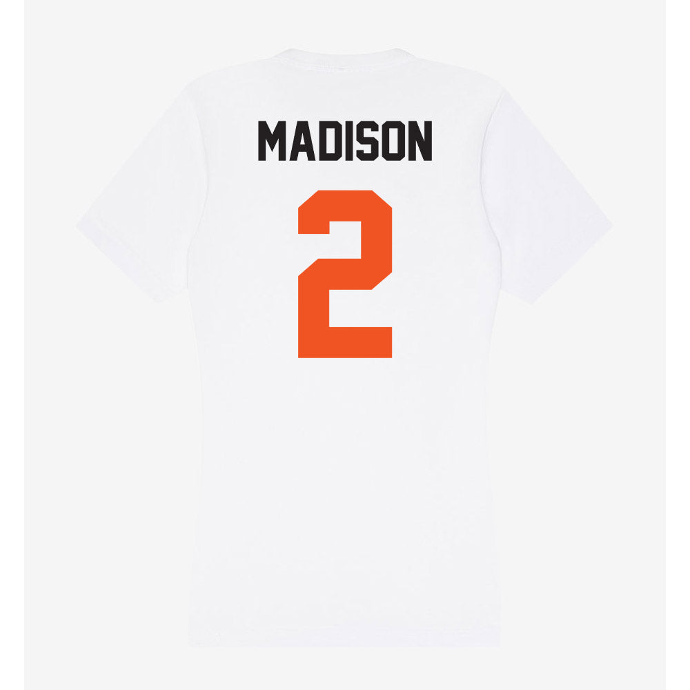 Oklahoma State - NCAA Women's Soccer : Victoria Madison - Classic Shersey Women's V-Neck T-Shirt-1