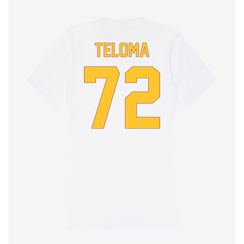 Arizona State - NCAA Football : Doughless Teloma - Classic Shersey Women's V-Neck T-Shirt-1