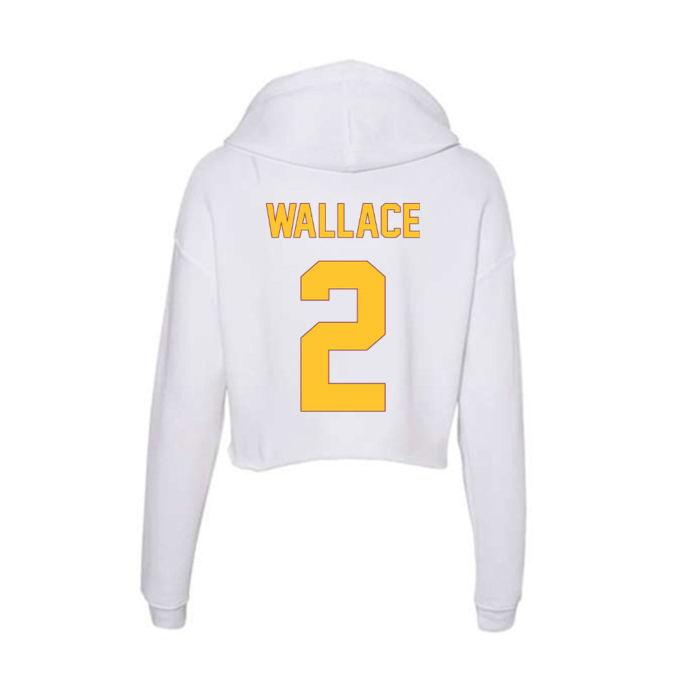 Arizona State - NCAA Men's Basketball : Vijay Wallace - Classic Shersey Women's Crop Fleece Hooded Sweatshirt-1