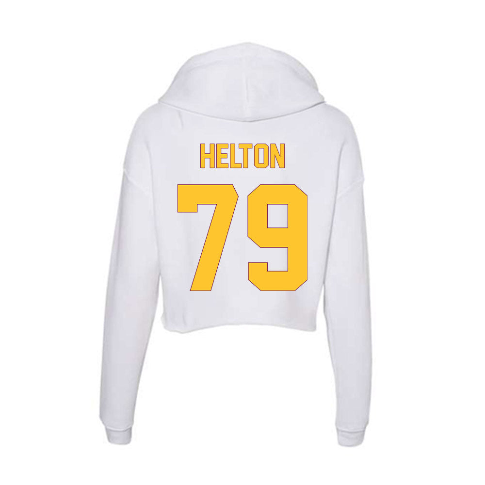 Arizona State - NCAA Football : Brent Helton - Classic Shersey Women's Crop Fleece Hoodie-1
