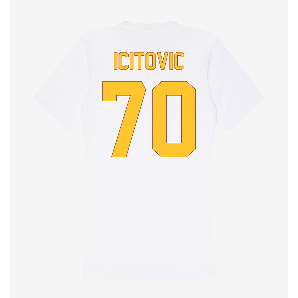 Arizona State - NCAA Men's Basketball : Jovan Icitovic - Classic Shersey Women's V-Neck T-Shirt-1