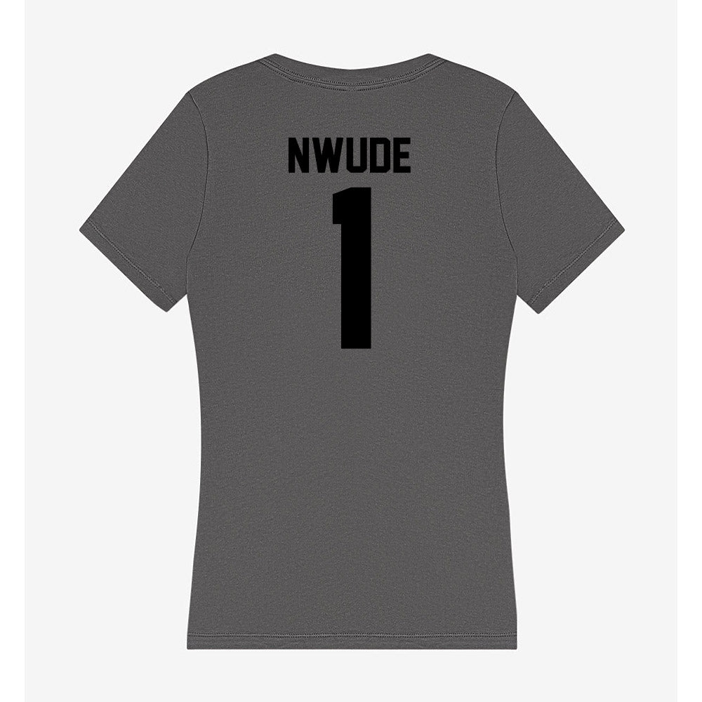 Wake Forest - NCAA Women's Basketball : Adora Nwude - Women's V-Neck T-Shirt-1
