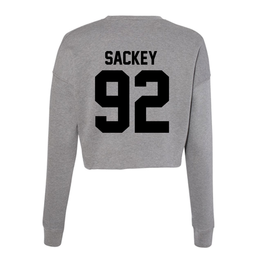 Wake Forest - NCAA Football : Sefa Sackey - Women's Cropped Crew Fleece-1