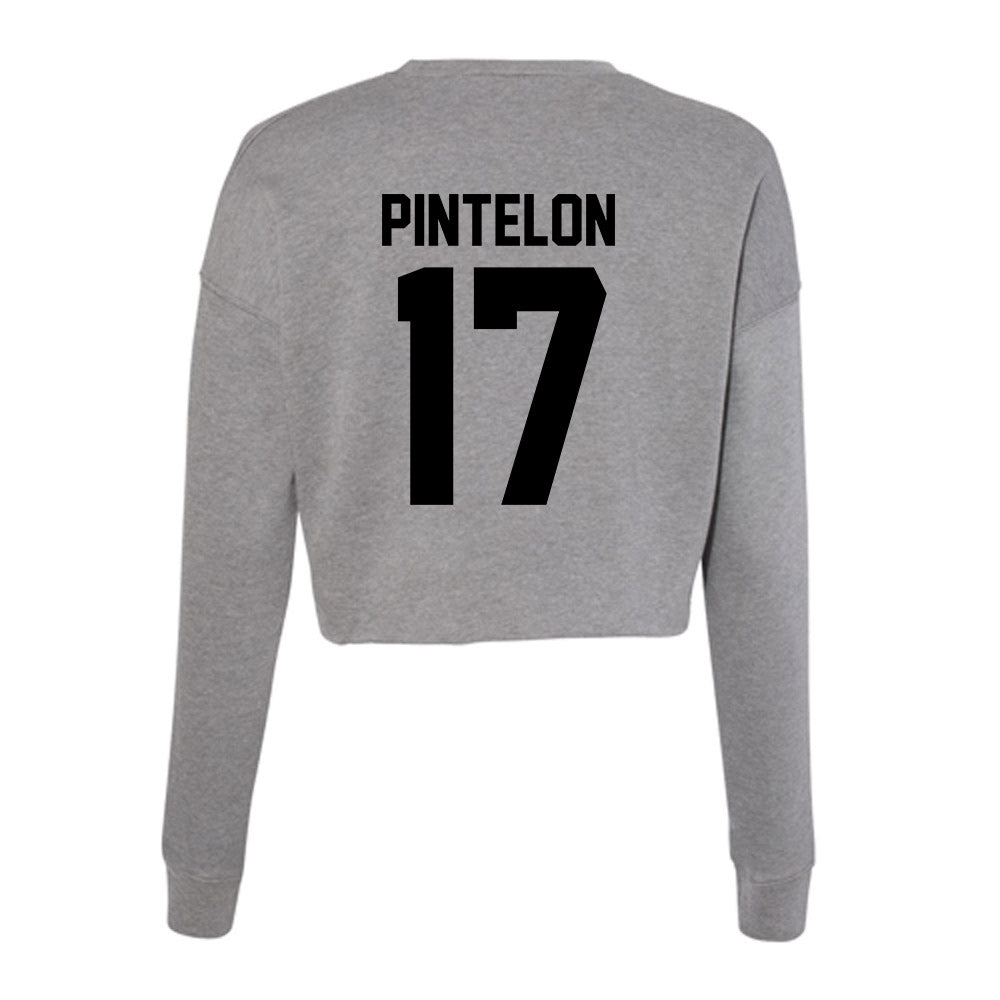 Wake Forest - NCAA Men's Basketball : Xander Pintelon - Women's Cropped Crew Fleece-1