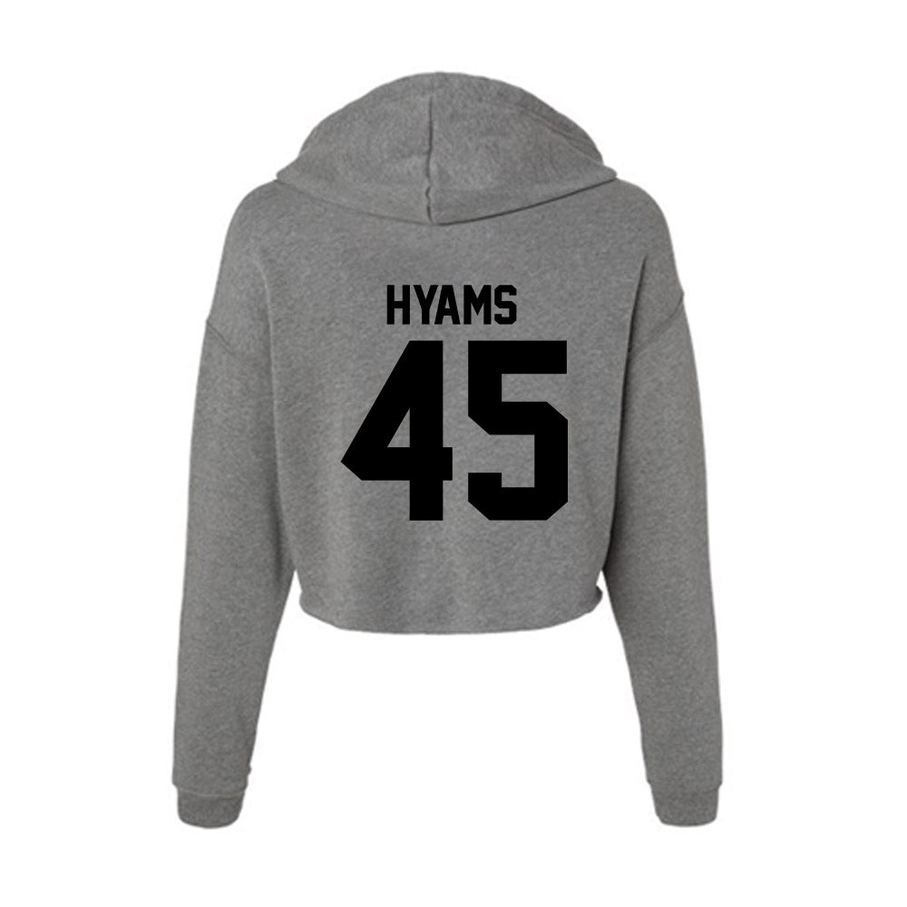 Wake Forest - NCAA Football : Ethan Hyams - Women's Crop Fleece Hoodie-1