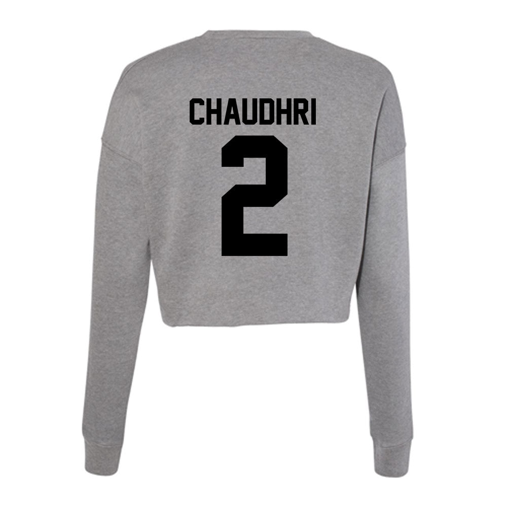 Wake Forest - NCAA Men's Basketball : Vincent Chaudhri - Women's Cropped Crew Fleece-1