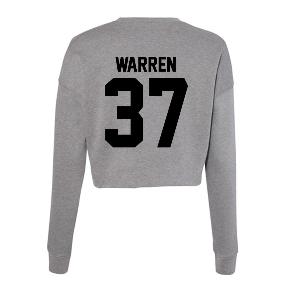 Wake Forest - NCAA Football : Larry Warren - Women's Cropped Crew Fleece-1